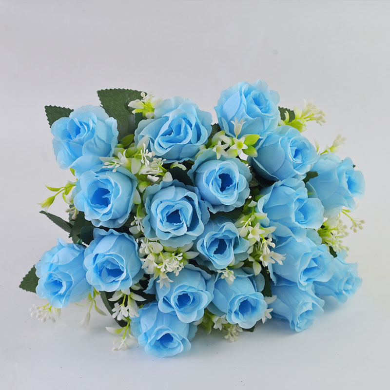 Rose 18 flores falsas flores flores de boda decoración suave decoración arco citación image 10