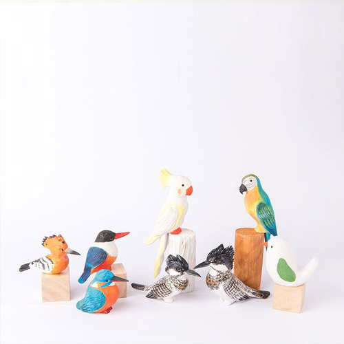 Little Fat Bird wooden ornaments wooden children's toys decorations gifts office living room diy ornaments