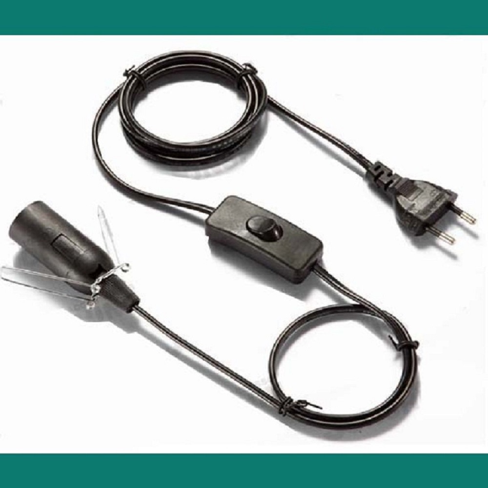 主要生产销售欧规两芯扁线带303开关E14灯头卡弹 VDE认证电源线材