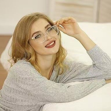 Cross-border Explosive Glasses Fashion Retro Ladies Flat Glasses Blu-ray Computer Goggles 8082 Anti-Blu-ray Glasses