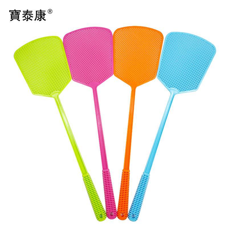 Plastic new material fly swatter wholesale household non-rotten thick long handle large manual durable fly mosquito swatter Plastic new material fly swatter wholesale household non-rotten thick long handle large manual durable fly mosquito swatter