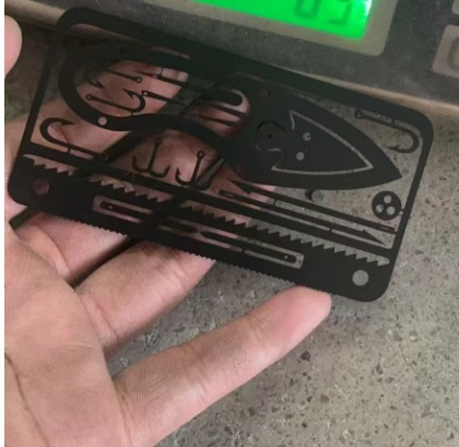 Nueva tarjeta de gancho de pescado de acero inoxidable EDC de punto, modelo de gancho de pescado multifuncional, gancho de grabado, herramienta de supervivencia al aire libre