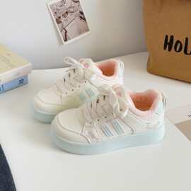 B2318蓓尔加绒保暖韩版女学生校园皮面小白鞋女2025新款板鞋子