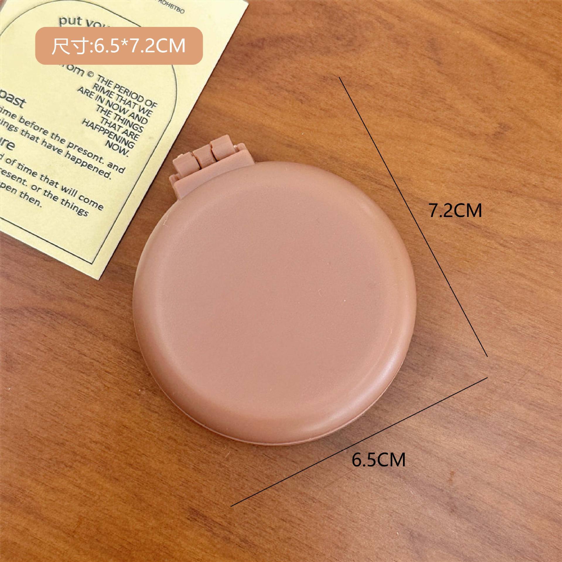 Peine Plegable con Cojín de Aire de Plástico Portátil con Espejo para Maquillaje y Viaje