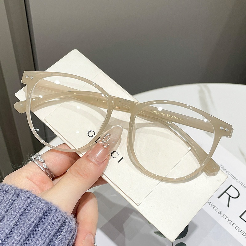 Nuevo red tortuga roja retrógrada gafas de marco grande para mujeres de protección de luz azul con grado ultraligero TR90 gafas de marco gafas espejo plano