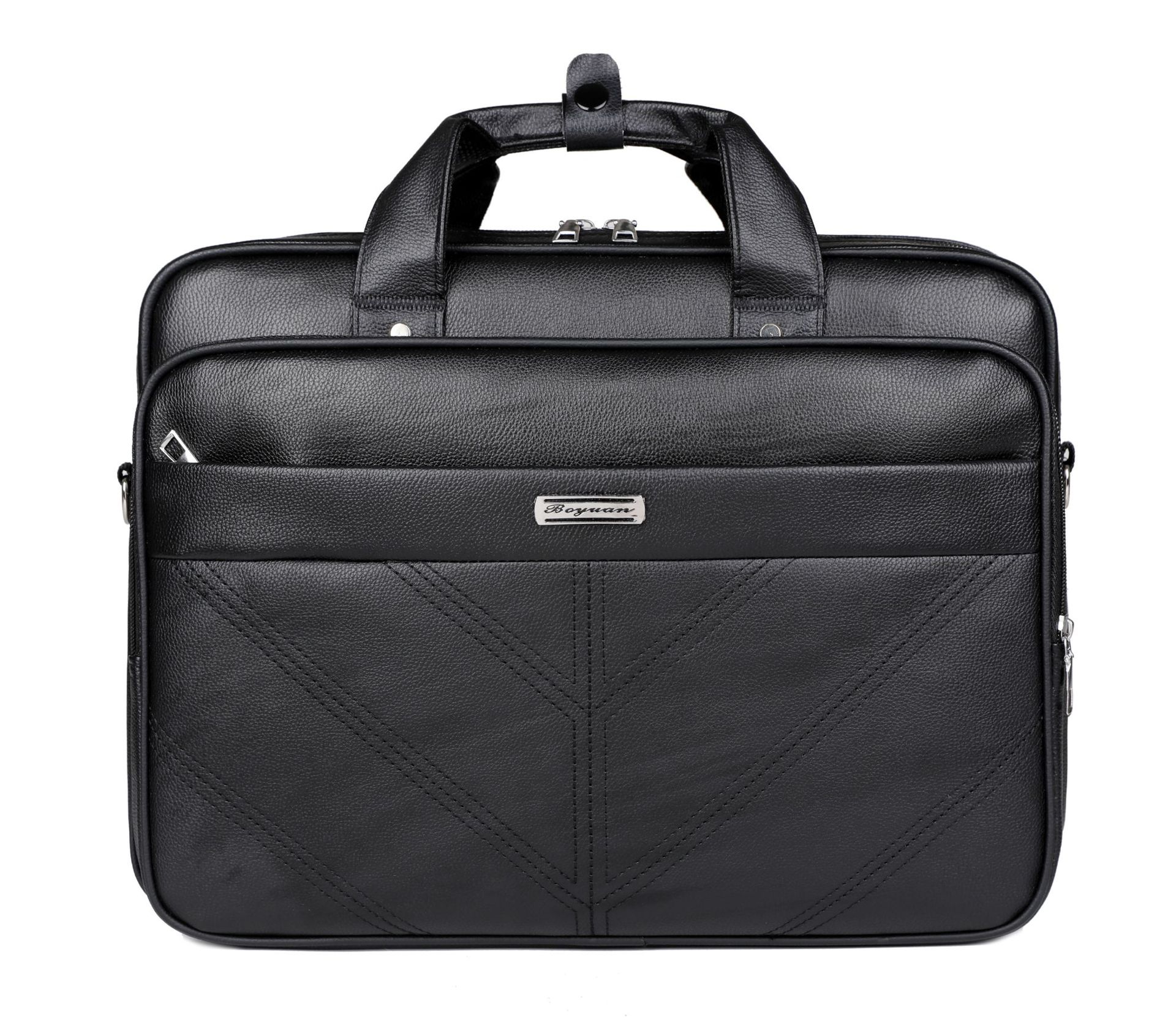 Maletín de negocios Bolso para computadora portátil de 15,6 pulgadas para hombres Cartera de negocios de documentos de gran capacidad Kit