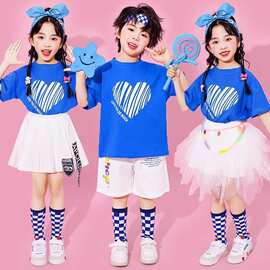 六一儿童啦啦队演出服幼儿园舞蹈朗诵合唱表演服装夏小学生运动会