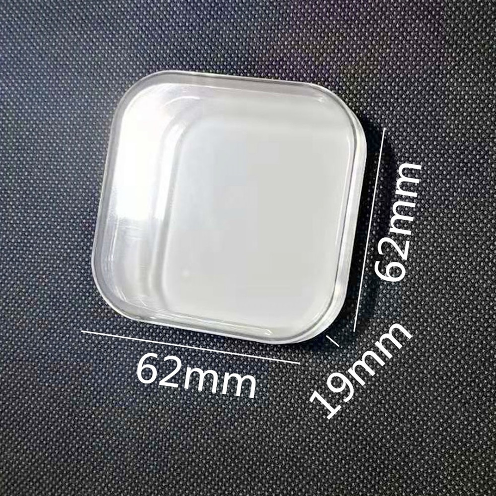 现货直供苹果手表钢化膜飞机孔水晶盒手表膜欧蝴蝶挂钩塑料透明盒