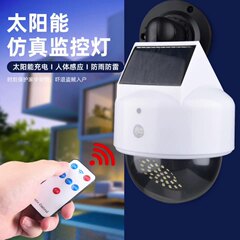 国境を越えた新型太陽エネルギーシミュレーション監視カメラ泥棒防止灯家庭用屋外庭園人体誘導照明灯