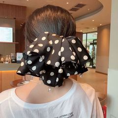 韓国の2025年新作高級水玉模様の女性用ヘアゴム、多用途で絶妙でエレガントなヘアアクセサリー、ヘアロープ