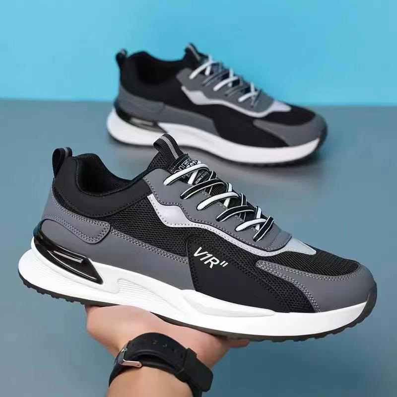 Zapatos deportivos de moda nueva moda zapatos casuales de cuero transpirables zapatos de correr cómodos zapatos de hombre con suela suave