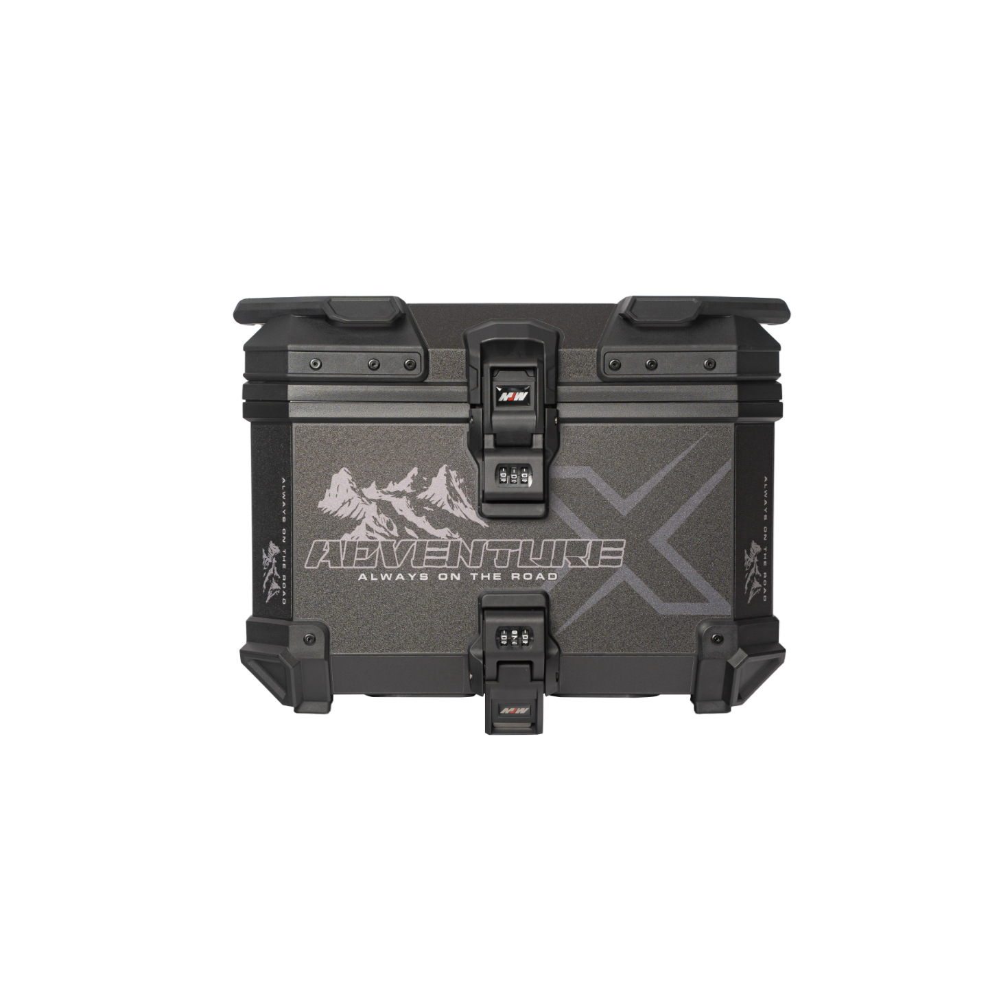New model 45L motorcycle ABS plastic tail box with password lock, large quick-release motorcycle tail box No. 9