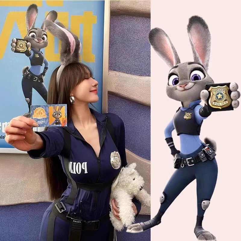 Hot Girl Anime Bunny Girl Rabbit Police Officer Cos Judy Policewoman Sexy Nightgown Comic Show Uniform Dress Suit Hot Girl Anime Bunny Girl Rabbit Police Officer Cos Judy Policewoman Sexy Nightgown Comic Show Uniform Dress Suit