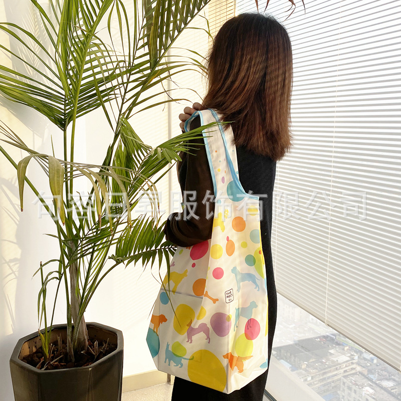 Japanese cartoon foldable capacious shopping bag