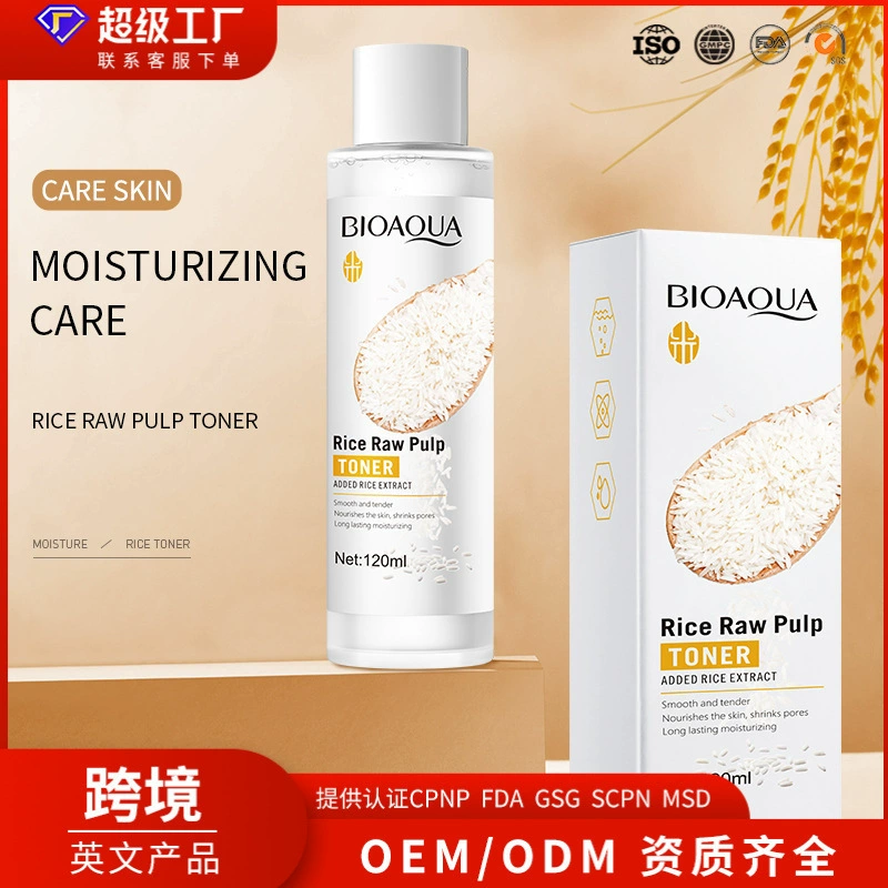 BIOAOUA тонер с рисовым пюре увлажняющий уход за кожей смягчающая вода оптовая экспортная трансграничная торговля