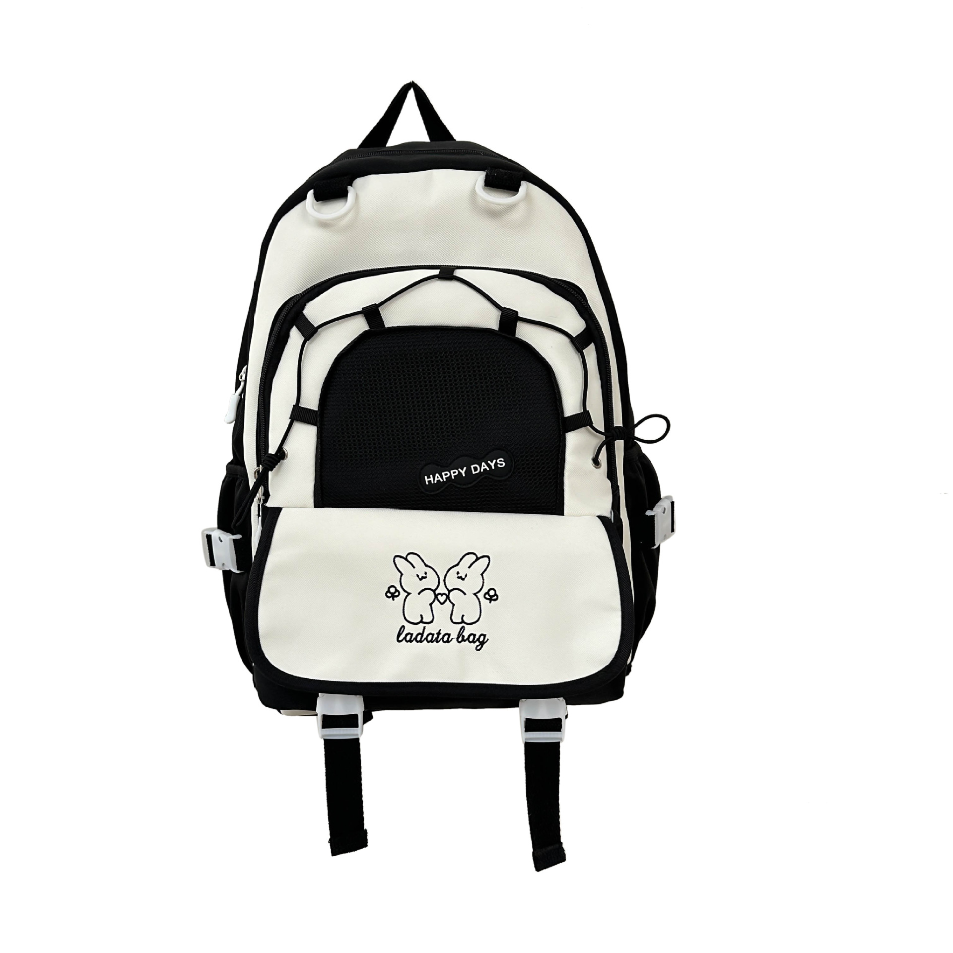 Nueva mochila casual para estudiantes de todo fósforo, gran capacidad, color en contraste, mochila escolar para estudiantes de secundaria y secundaria, mochila de viaje ligera