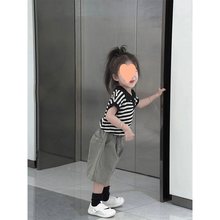 韩版儿童短裤2023夏季韩版短袖恤宝宝短裤套装