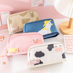 Cartoon animal multifunctional pencil bag KOKUYO same style large capacity pencil bag student stationery bag pen storage bag wholesale