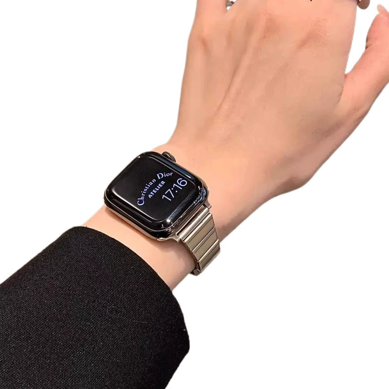 Подходит для ремешка Apple Watch S8 iWatch10 SE, тонкий металлический ремешок Applewatch9, высокое качество