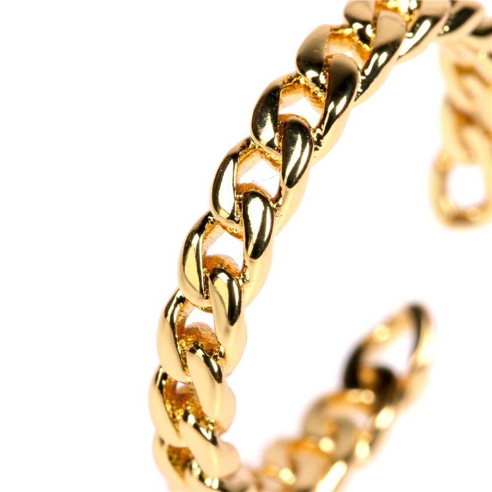 simple glossy metal open ring