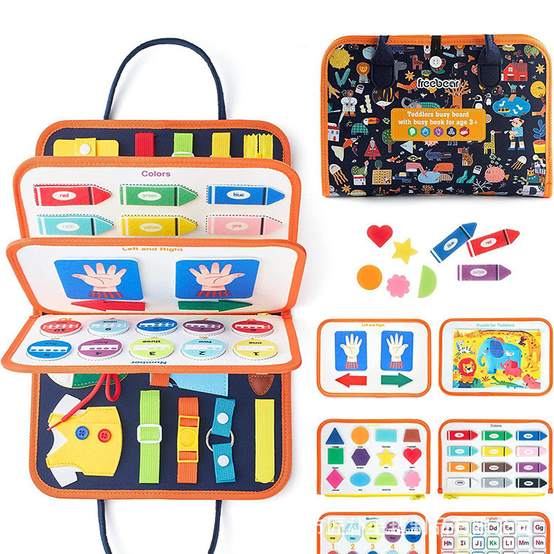 Educativos DE LOS NIÑOS juguetes de educación temprana fieltro ocupado tablero de vestir hebilla fieltro tablero de aprendizaje en stock DIY fieltro educación temprana