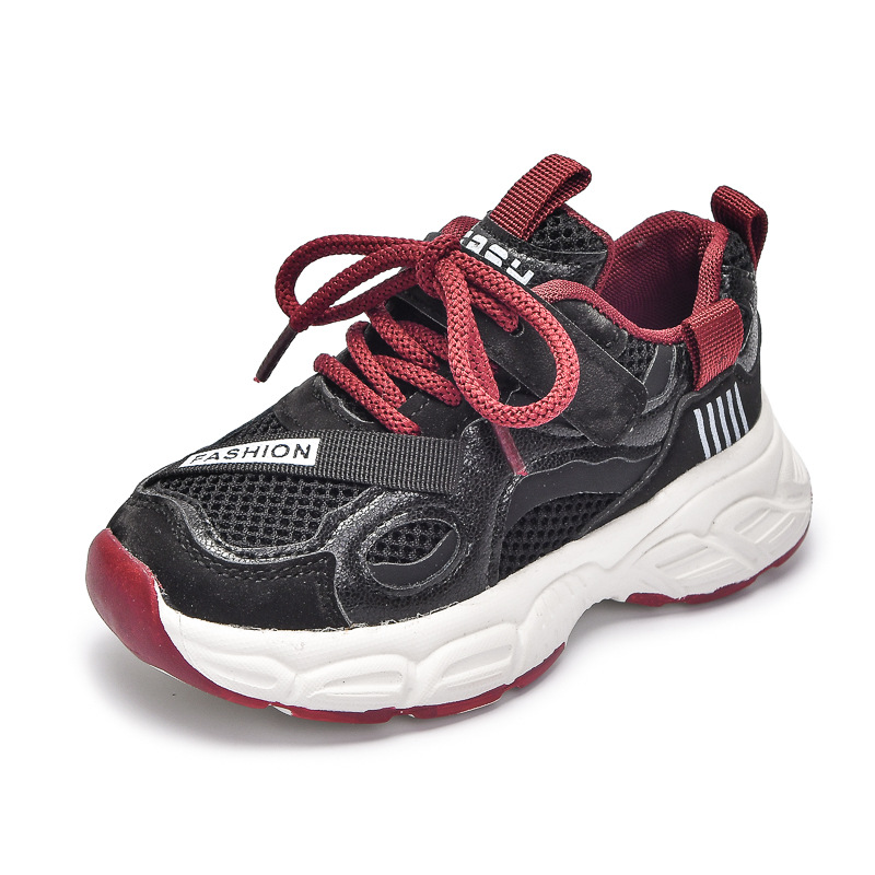 Zapatos deportivos de malla para niños 2025 primavera nuevos zapatos transpirables de moda ligeros para niños y niñas zapatos casuales para padres