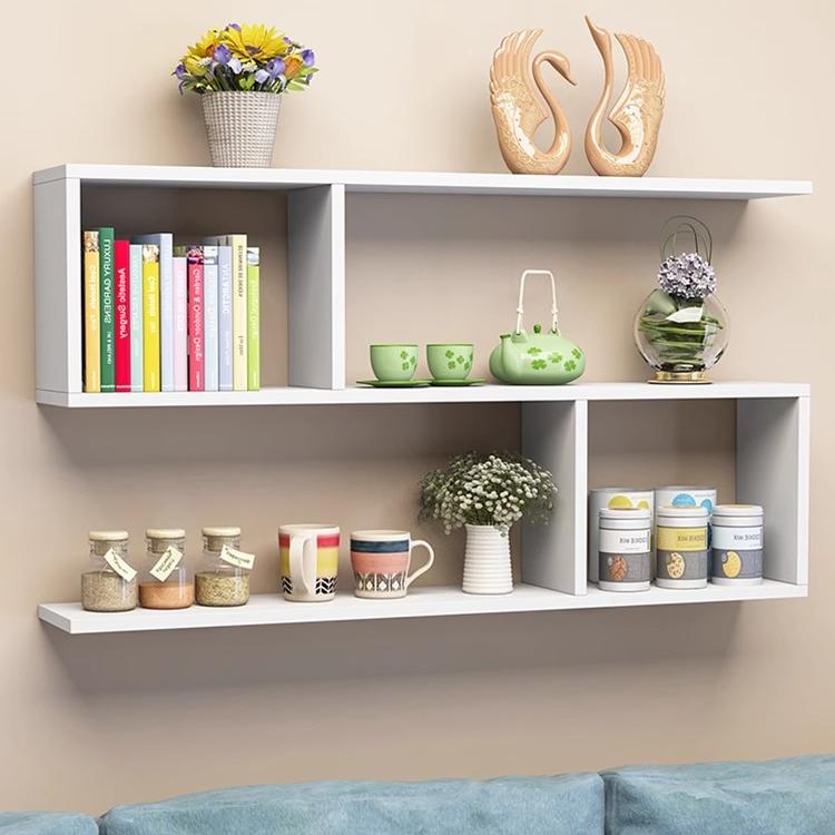 墙上书架置物架免打孔墙壁墙面酒架壁挂式储物柜卧室极简收纳壁柜