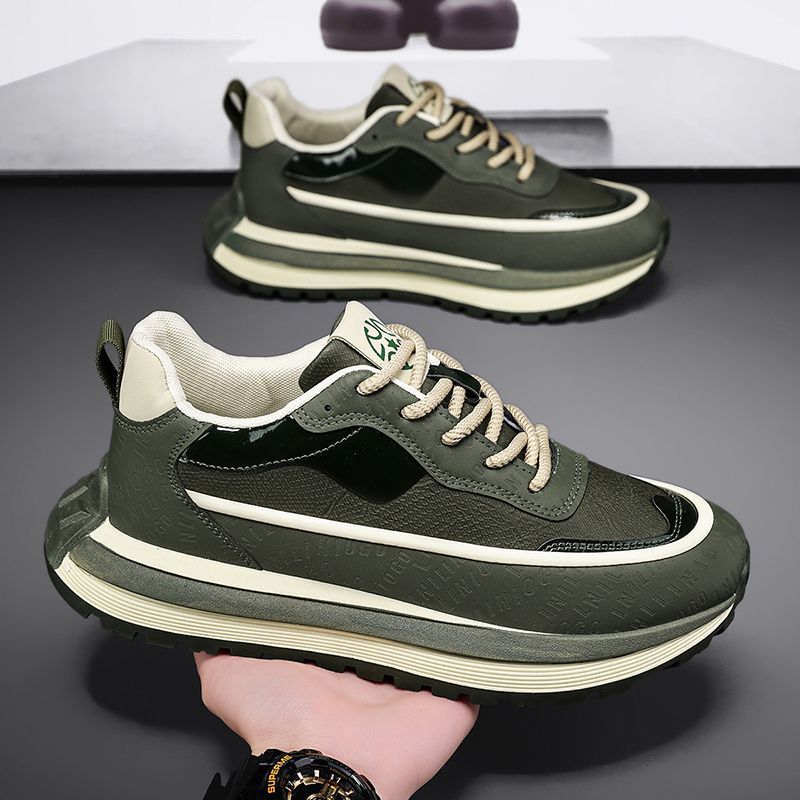 Zapatos de hombre 2026 primavera nuevos zapatos transpirables de alto nivel bajo zapatos de estilo general de moda zapatos elevados zapatos deportivos casuales