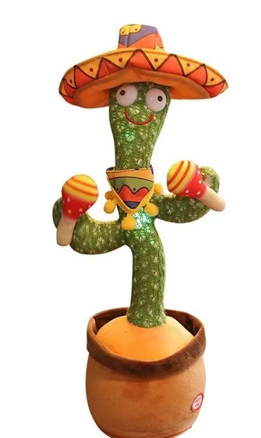 抖音と同じツイストサボテン、話す、歌う、踊る、越境ネットセレブのクリエイティブな人形卸売