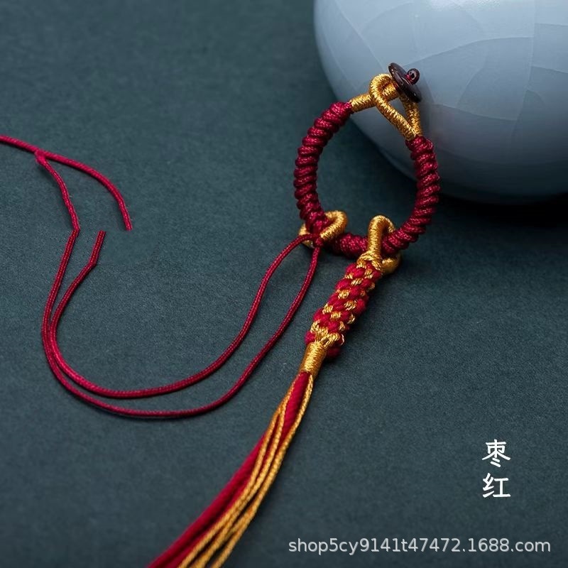爆款2025金刚结流苏挂件 流苏钥匙扣 半成品手工编织配件批发挂件|undefined