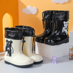 Export Japanese and Korean version of children's rain boots light environmental protection non-slip boys and girls rain boots student shoe cover small, medium and large children's water shoes