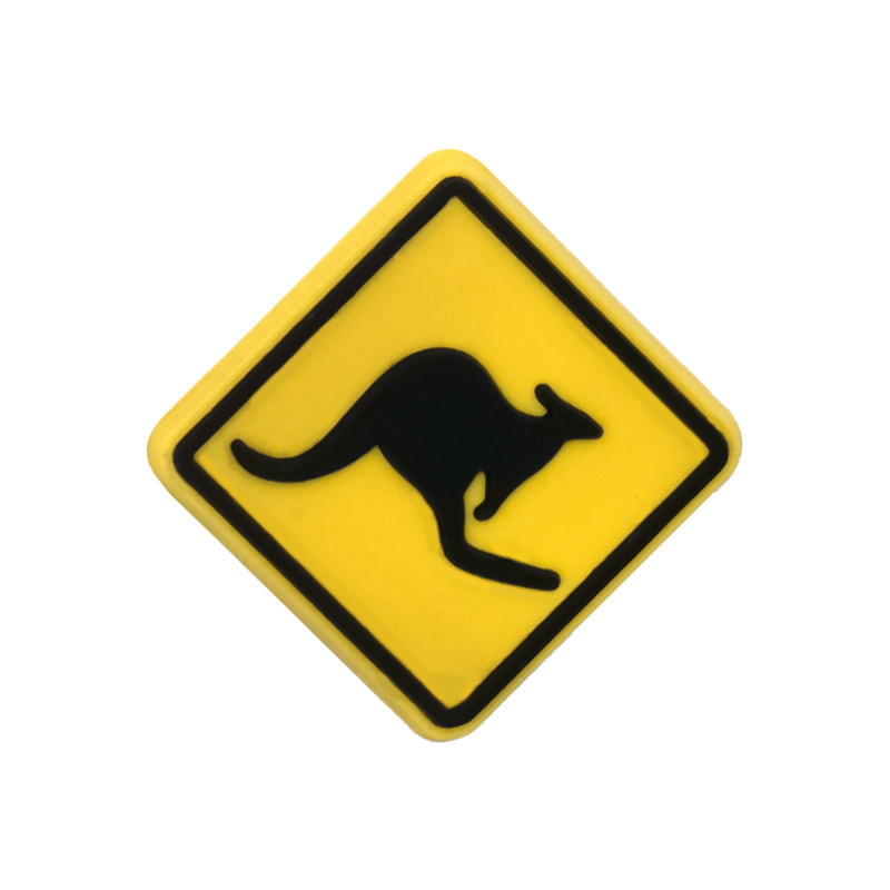 国境を越えたアニメオーストラリアの靴の花の靴は穴の靴の装飾のボタンの部品を掛けます。