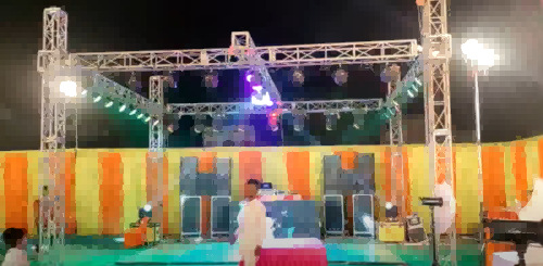 外贸创笙外销款铝材加工展示架演唱会厂家直销欧标外销