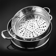 蒸し器201ステンレス蒸し器電気煮鍋通用蒸し器取っ手付き補食鍋蒸し器蒸し器取っ手付き