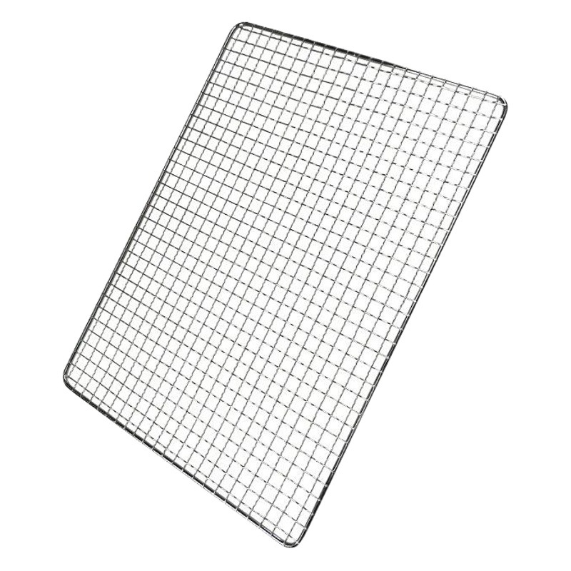 Galvanized Barbecue Mesh Square Manufacturer In-Stock Outdoor Barbecue Mesh Sheet Bbq Disposable Barbecue Grill Mesh Thickened Version
