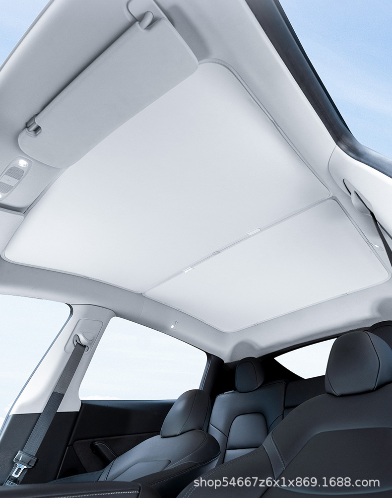 Suitable for Tesla Model 3/Y/Yl Sunroof Sunshade Replacement Y Car Roof Sun Protection and Heat Insulation Canopy Sunshade