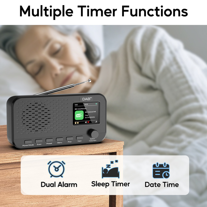 新しいプライベートモデル DAB ラジオ + DAB Bluetooth スピーカー + FM ラジオ全自動高品質バッテリー付き|undefined