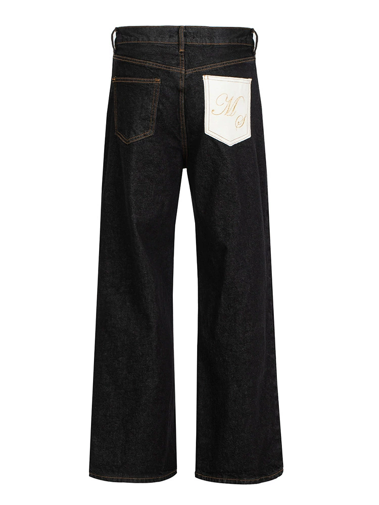 MANUSCRIPT Mamao Okayama Haraoka 14.5 oz scimitar — джинсы оригинальной цветовой стирки, мешковатые брюки