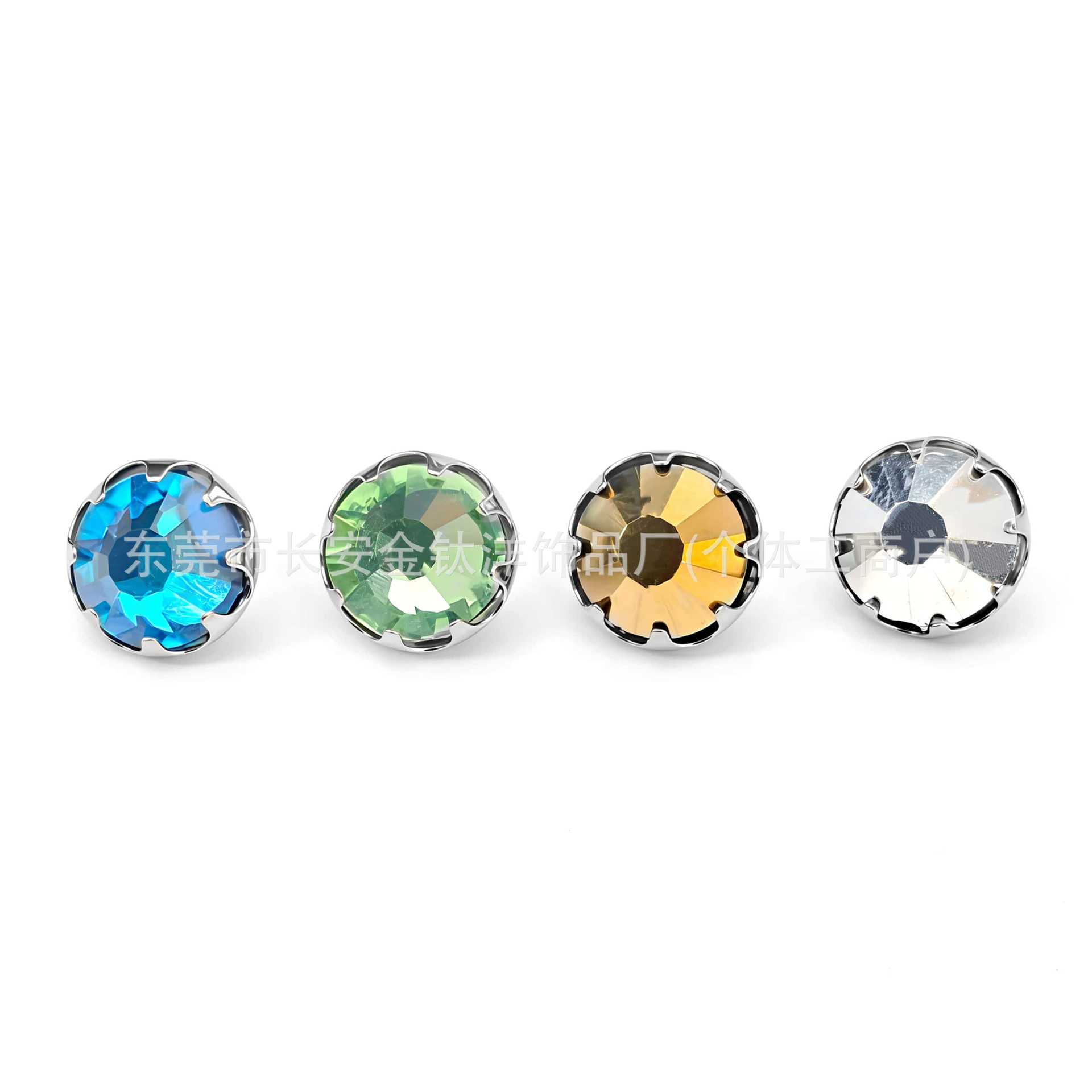 Pointed titanium steel lip stud product view
