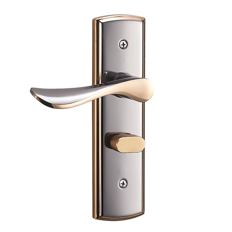 Cerradura de puerta de lengua única dormitorio doméstico habitación general puerta interior cerradura de puerta de madera manija de puerta de cambio de estilo antiguo manija de cerradura