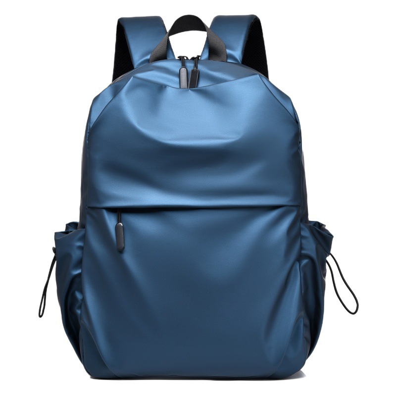 Bolsa de ordenador portátil gris puro mochila simple moda USB bolsa de ordenador casual mochila de comercio exterior para hombres