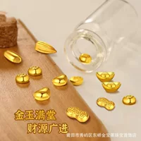 Золотая маленькая золотая фасоль 999 футов Золотая фасоль Инвестиционная экономия денег Инвестиционная смена Чистое золото Твердая Золотая фасоль в наличии