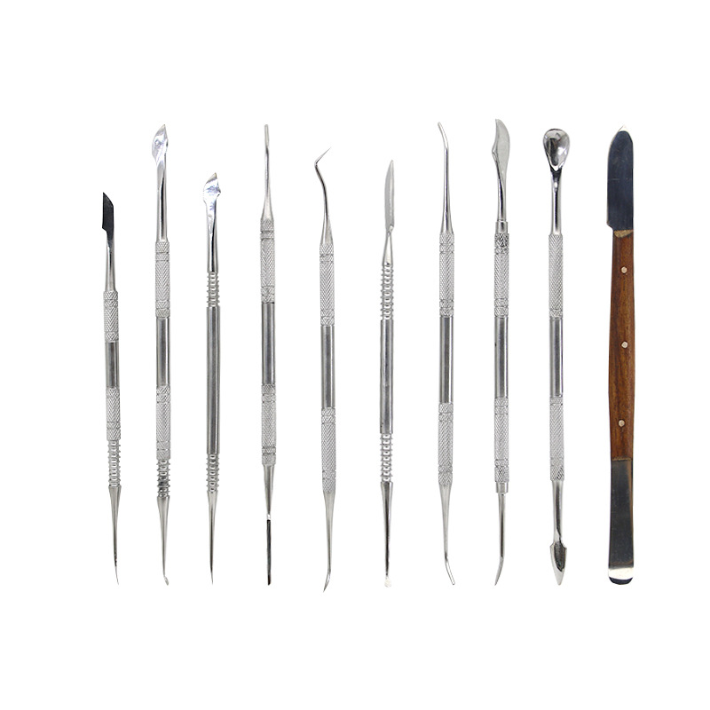 Juego de Cuchillos para Cera Dental de 10 Piezas Acero Inoxidable para Técnico Dental image 4