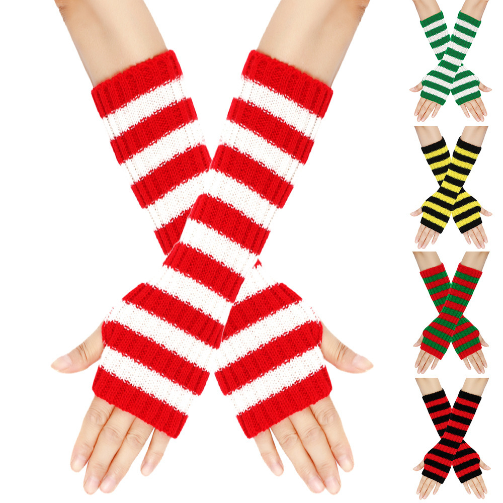 long woolen demi-season Christmas keep warm gloves for men and women