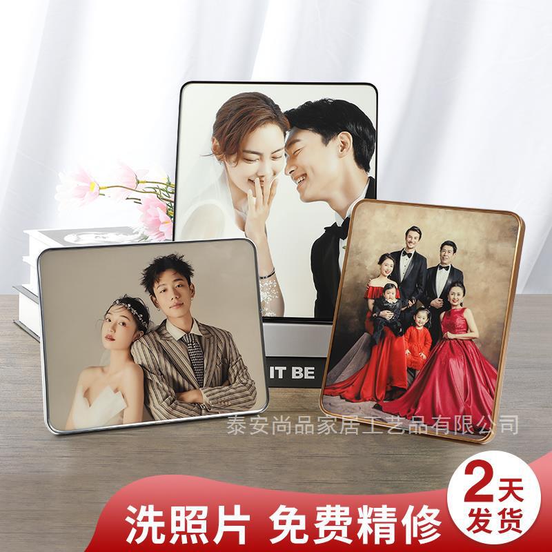 To picture the whole family photo frame table Development photo printing wedding photo enlargement hanging wall printing living room table hanging wall