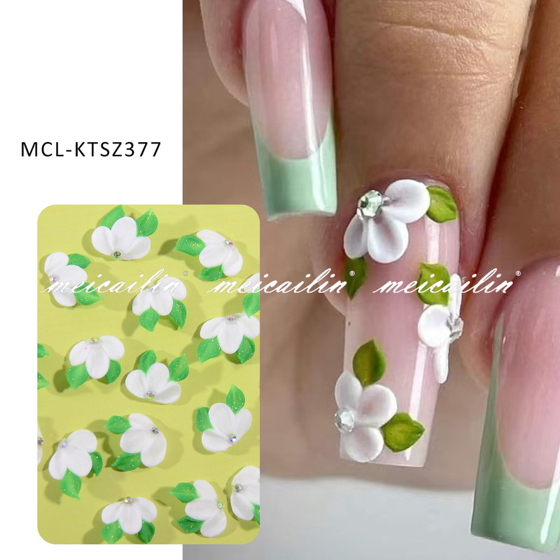 Small Fresh Flower Female Niche Design Nail Art Jewelry Temperament Sweet Mori Style High-Level Handmade Flower Nail Accessories