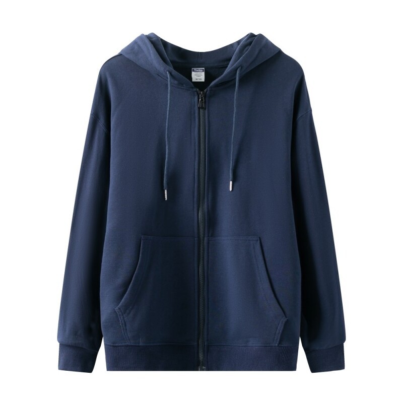 300g 코튼 테리 카디건 스웨터 남성 후드 패션 브랜드 지퍼 스포츠 무거운 회색 코트 남성과 여성의 봄과 가을