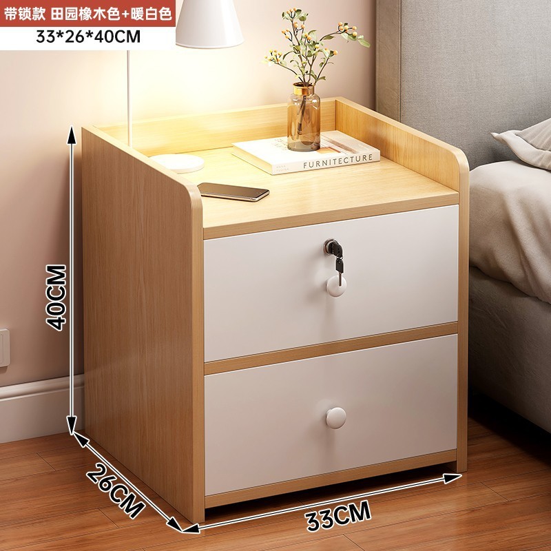 Escritorio de cabezal de cama simple moderno dormitorio alquiler de habitaciones de almacenamiento estante armario de almacenamiento 2025 nuevo