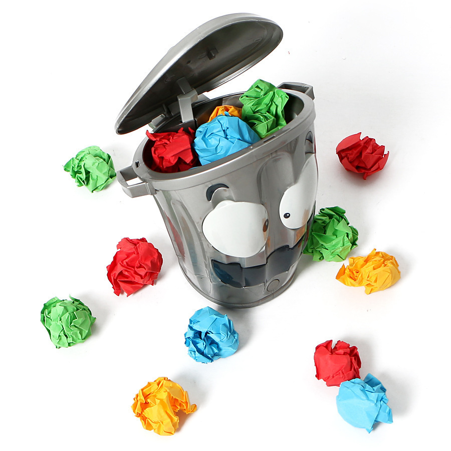 Electric Crazy Trash Can Indoor Competitive Shooting Game LOONYBINDecompression Trash Can Toy