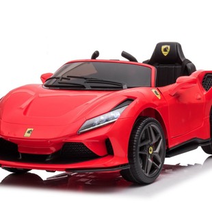 法拉利兒童電動玩具車四輪四驅汽車搖擺車遙控汽車可坐1-8歲寶寶